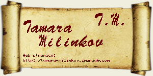 Tamara Milinkov vizit kartica